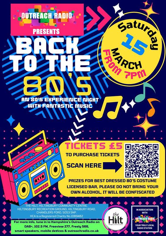 Back To The 80's Music Night